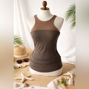 Prana
Catrin Tankini Swim Top - Women's size M muted truffle color